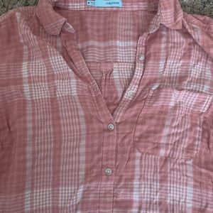 White and pink light flannel